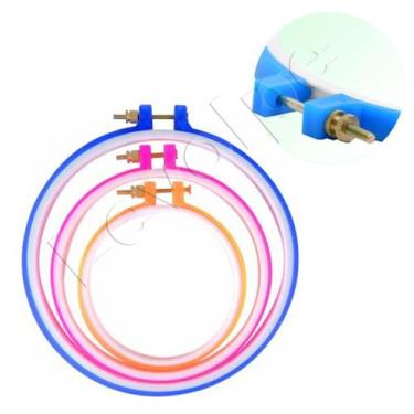 Imagem de 3 Bastidores Para Bordado Manual Ponto Russo Com Tarracha - Levolpe