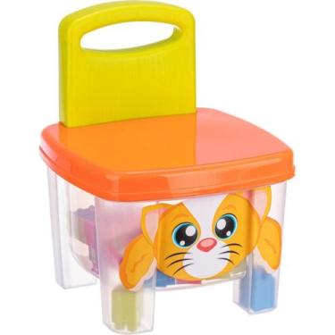 Imagem de Brinquedo para Montar Cadeira com Blocos e Adesivos 40 Peças - Gullive