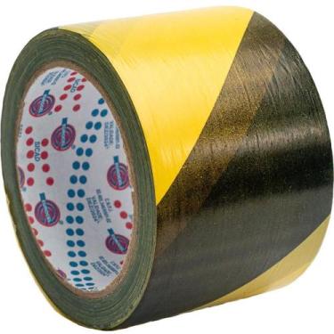 Imagem de Fita para Demarcação de área Zebrada 70MM X 160M - Eurocel