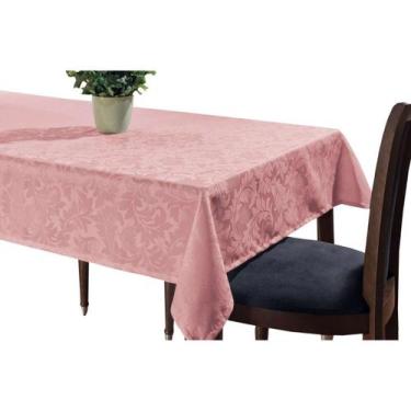 Imagem de Toalha DeMesa Retangular 6Pessoas 2,20Jacquard DetalhadoLiso - Angel D