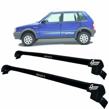 Imagem de Rack Teto Aluminio Prime Fiat Uno Mille Way 4pts Pto PR111