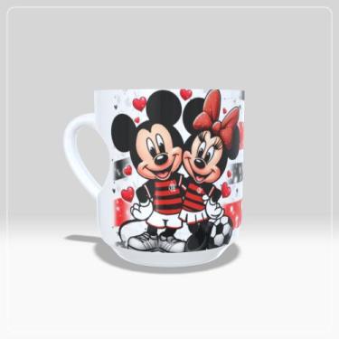 Imagem de Caneca Alça de Coração Cavado Mickey e Minnie  Times Namorados - Jlssu