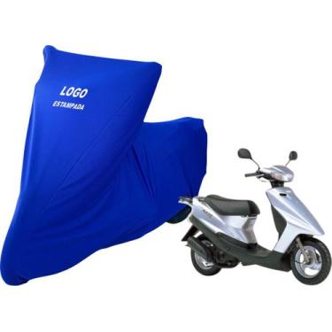 Imagem de Capa De Tecido Helanca Lycra Moto Yamaha Axis 90 Sob Medida - Mz, Azul