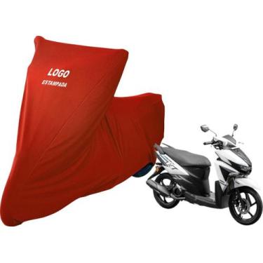 Imagem de Capa Para Cobrir Moto Yamaha Neo 125 Com Logo - Mz, Vermelha