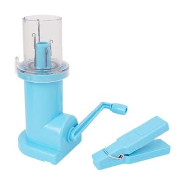 Imagem de shamjina Ferramenta de tricô tecelão, máquina de tricô manual diy, mini máquina de tricô manual, tear pequeno de tricô, Azul
