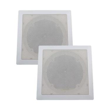 Imagem de Kit 2 Base Arandela de Teto Quadrada Plastico Fiamon Para Alto Falante