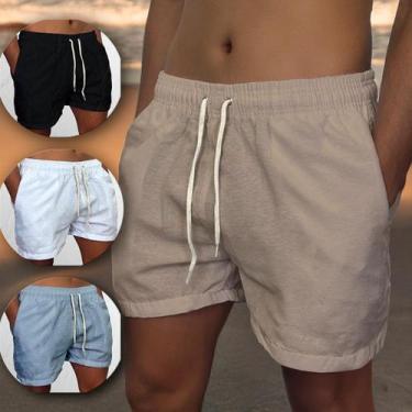 Imagem de Bermuda Masculina Linho Modelo Leve Confortavel Casual - Marav´S, g, B