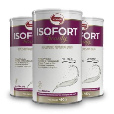 Imagem de Kit 3 Isofort Beauty Vitafor Neutro 450g