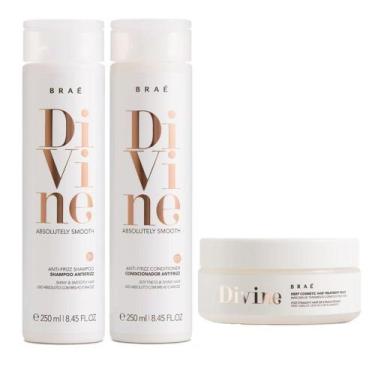 Imagem de Braé Kit Shampoo e Condicionador e Máscara Hidratação Divine