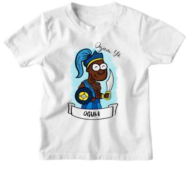 Imagem de Camiseta Infantil Orixas Cartoon Ogum Ie - Alearts, 10
