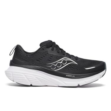 Imagem de Saucony Tênis de corrida feminino Guide 18 Road, Preto/branco, 42