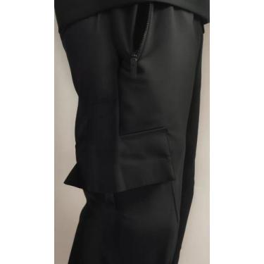 Imagem de Calça Cargo Tectel Com Amarração - I.CON, Preto, G