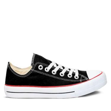 Imagem de Tenis Feminino Casual Star Cano Baixo All Confortavel - Orks, 38, Pret