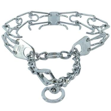 Imagem de Coleira de treinamento para cães HS HERM SPRENGER Ultra-Plus, 3,80 mm x 50,8 cm, coleira cromada de aço para cães, coleira de correção de cães, coleira de treinamento de garras para cães, suprimentos