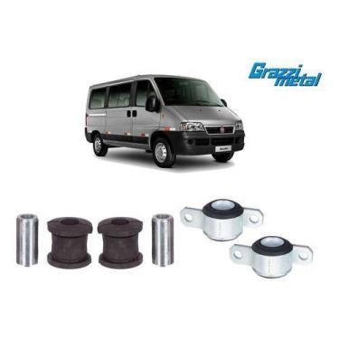 Imagem de Kit 4 Bucha Balança Bandeja Dianteira Ducato 2005 2006 2007 - Grazzime