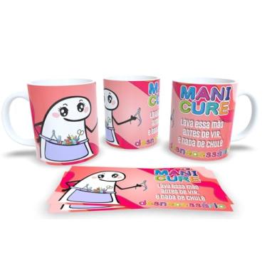 Imagem de Caneca de Porcelana Personalizada Profissões Com Frases Engraçadas e Divertidas (Manicure)
