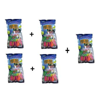 Imagem de 5 pacotes de Splash Ball Bexigas Balão p/ Encher De Água