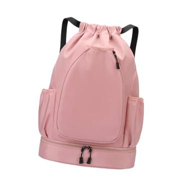 Imagem de Colaxi Mochila de tênis, mochila esportiva, bolsa multifuncional de badminton com compartimento de sapatos para squash raquet badminton racquet, Rosa
