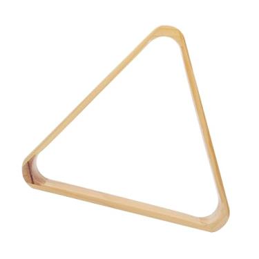 Imagem de Rack de Bola de Bilhar Profissionais de Madeira, Estilo de Sinuca Vintage Snooker Pool Triangle Frame Sports Acessório, Rack de Madeira Resistente Com Opções (Tripé americano)