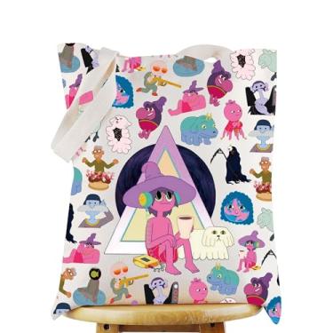 Imagem de WZMPA Clancy & Trudy Goodman Sacola de presente para fãs do Diabo Jam Roll desenho animado Clancy Shopping Bolsa de compras Clancy Merchandise, Silence Tg, Large