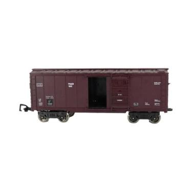 Imagem de Trem RC de 4cm - Pista de Transporte de Carga com Acessórios DIY, Trem