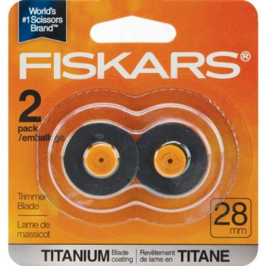 Imagem de Fiskars Rotary Trimmer Titanium Replacement Blade-28mm Straight 2/Pkg