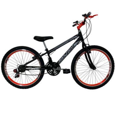 Imagem de Bicicleta Infantil Passeio 24 Marcha Masculina Preto/Laranja