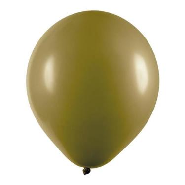 Imagem de Balão de Festa Redondo Profissional Látex Liso - Oliva - Art-Latex - R