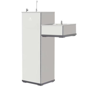 Imagem de Bebedouro Conjugado Aço Inox - Inox - 110