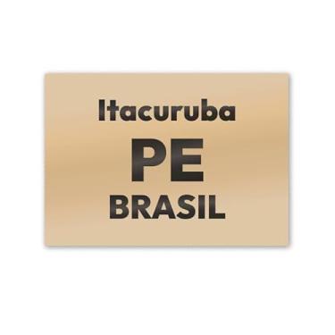 Imagem de Imã de Geladeira Itacuruba PE MDF 8cm x 5cm para Decoração