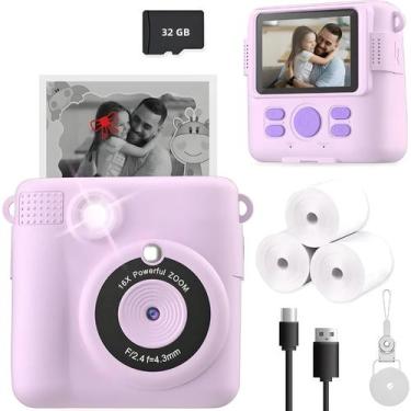Imagem de Câmera Instantânea Infantil HD Digital Com Vídeo Portátil Para Meninas