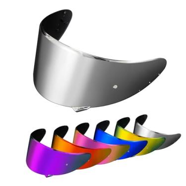 Imagem de PSLER Viseira RF-SR - RF-1200 Visor RF-SR Substituição para RF-SR CWR-1 RF1200 X-Spirit NXR Z7 X14, prata profunda espelhado