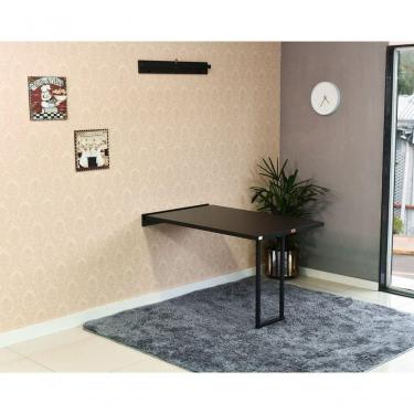 Imagem de Mesa Dobrável Retrátil De Parede 120x75 Preto
