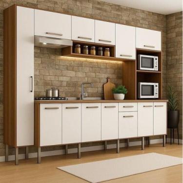 Imagem de Cozinha Completa 6 Peças com Torre Quente e Paneleiro Realeza - Móveis