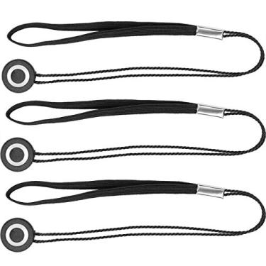 Imagem de ChromLives Suporte protetor de tampa de lente para trela evita perda da tampa da lente compatível com câmera DSLR SLR Canon/Nikon/Sony/Panasonic/Fujifilm e mais (pacote com 3)