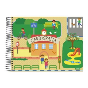 Imagem de Caderno Cartografia Espiral 96 Folhas Capa Dura Foroni