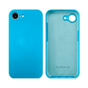 Imagem de Capinha Compativel com iPhone 16e Com Proteção de Camera em Silicone com Interior Aveludado