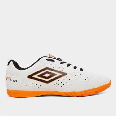 Imagem de Chuteira Futsal Umbro Neo Striker Unissex, Preto, Laranja, 42