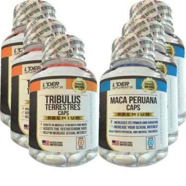 Imagem de Tribulus Terrestres 60 caps + Maca Peruana 60 caps - 6 potes - Flora v