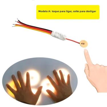 Imagem de Interruptor Sensor De Toque Mini De Modo Duplo 3.7-24V 2.5A Para Luz L