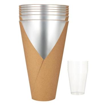 Imagem de Lilihuimaoyi 5 Caixas Decorativas para Arranjos Florais, Resistentes E à Prova de Vazamentos, Ideais para Artesanatos Do Dia Dos Namorados E à Prova D'água, Marrom, Tamanho real