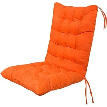 Imagem de Almofada De Cadeira De Encosto Alto, Almofada De Cadeira De Pátio Ao Ar Livre, Almofadas De Assento, Almofada De Assento De Cadeira De Jardim Macia Reclinável Com Encosto Para Interior, Esc