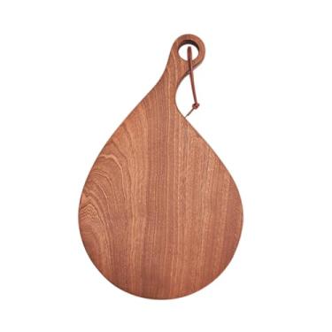 Imagem de Generic Tábua de corte de madeira para cozinha, portátil, vegetais, pizza, charcutaria, carne, queijo decorativo, pão, bandeja de servir, tábua de corte, Xl