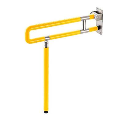 Imagem de Barras de apoio Suporte de segurança Trilhos de mão Corrimãos de banheiro dobráveis para idosos Barra de segurança antiderrapante Suporte de banheiro Suporte de banheiro Barra de segurança para banheira (Cor: Amarelo, Tamanho: 750 mm)