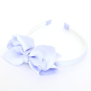 Imagem de Tiara Infantil Arquinho de Cabelo com Laço Boutique (Azul Claro)