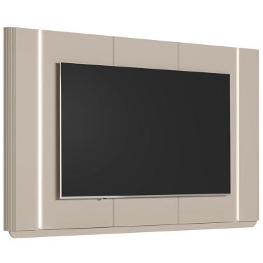 Imagem de Painel Para TV 75 Pol Com LED 240cm Elysia L05 Off White Fosco - Lyam Decor