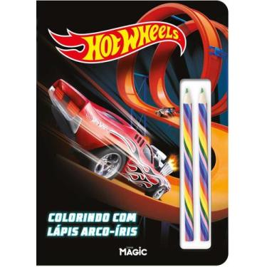 Imagem de Livro - Hot Wheels - Colorindo com o arco-íris
