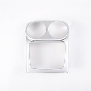 Imagem de HAGEZA Tampa do painel de saída de ar traseiro ABS para Jagua-r XJ 2010-2019 apoio de braço interior do carro ar condicionado traseiro saída de ventilação moldura decoração guarnição (prata)