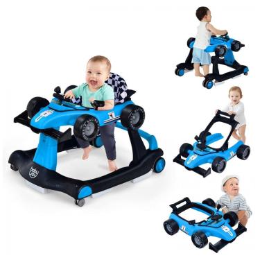 Imagem de Andador Infantil Interativo 4 em 1 com Sons, Luzes e Atividades, Baby Joy, Azul