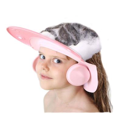 Imagem de Chápeu Viseira Infantil Protetor de Olhos Hora do Banho, AMTOOCH 00001, Rosa